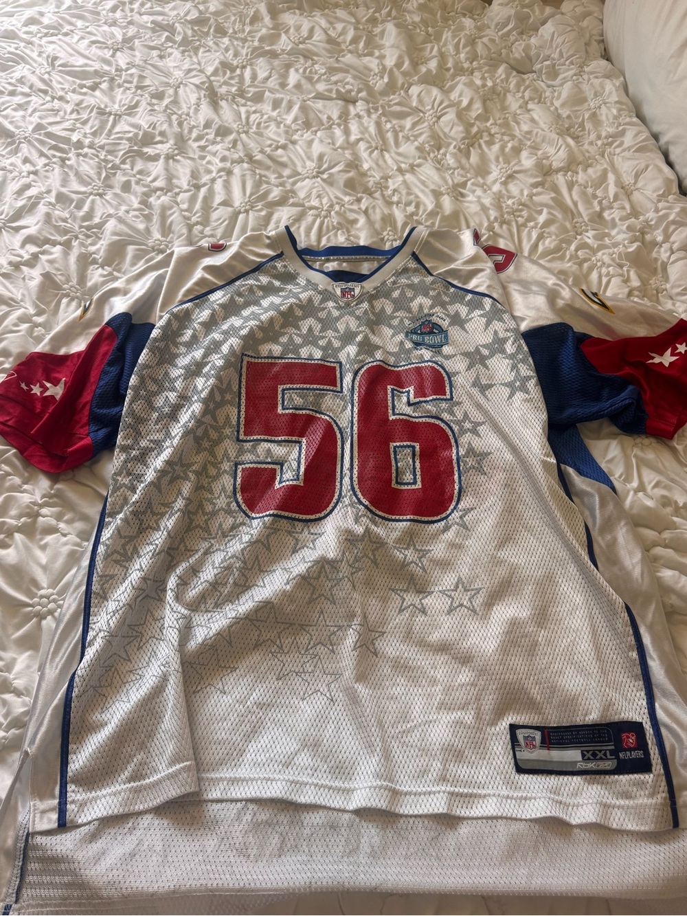 2007 Shawne Merriman Pro Bowl Reebok NFL Players Mesh Jersey Tag Detail